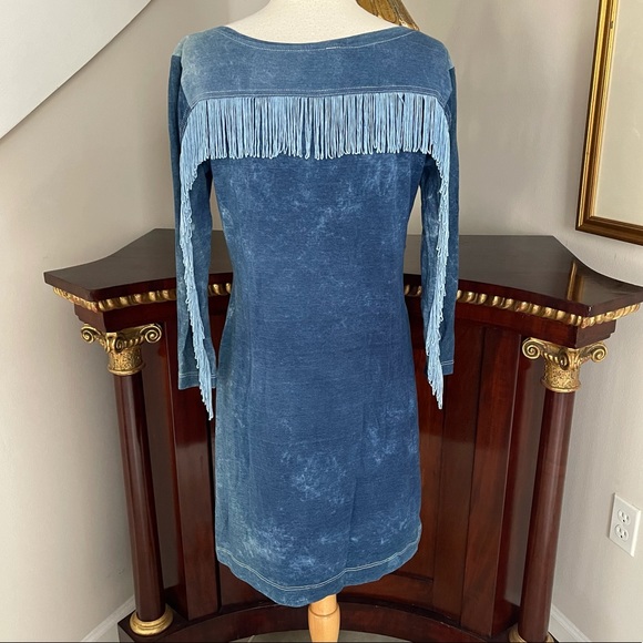 Farm Rio fringed sleeve tee shirt dress Rodeo western style country concert - Picture 3 of 14